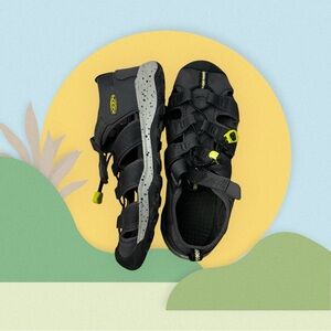 KEEN Newport H2 Waterproof Sandals Shoes Gray Kids Size 4 Washable